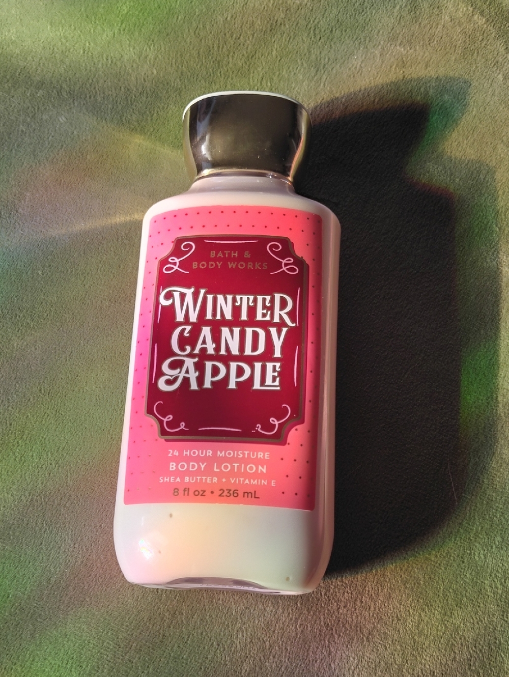 Bath & Body Works Winter Candy Apple Body Lotion - Pink & Red